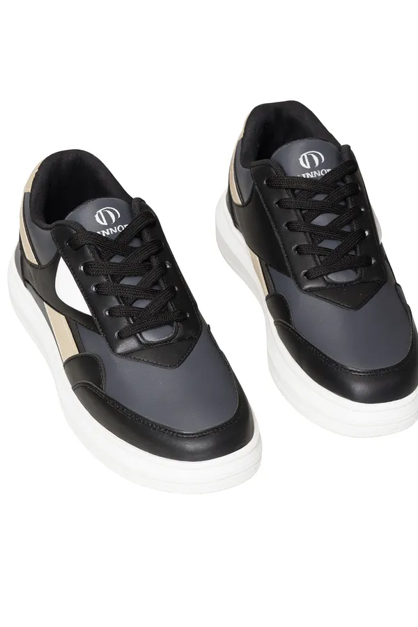 Black_Pu_And_Leather_Shoes_For_Men