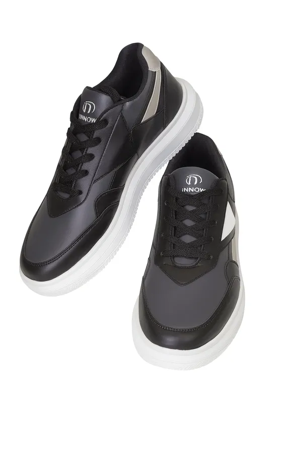 Black_Pu_And_Leather_Shoes_For_Men