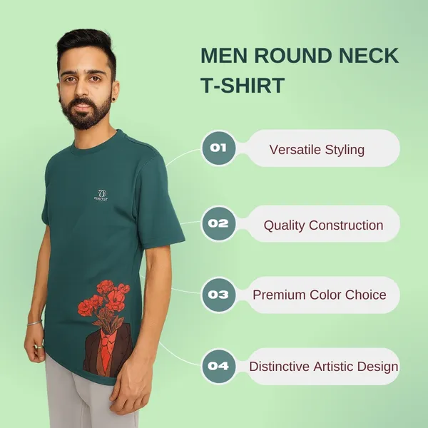 Green_Cotton_T-Shirt_For_Men