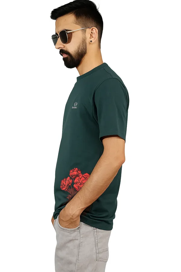 Green_Cotton_T-Shirt_For_Men