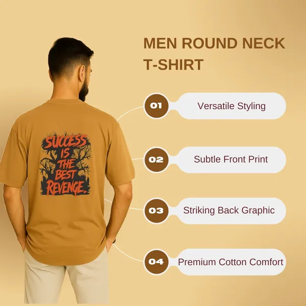 Yellow_Cotton_T-Shirt_For_Men