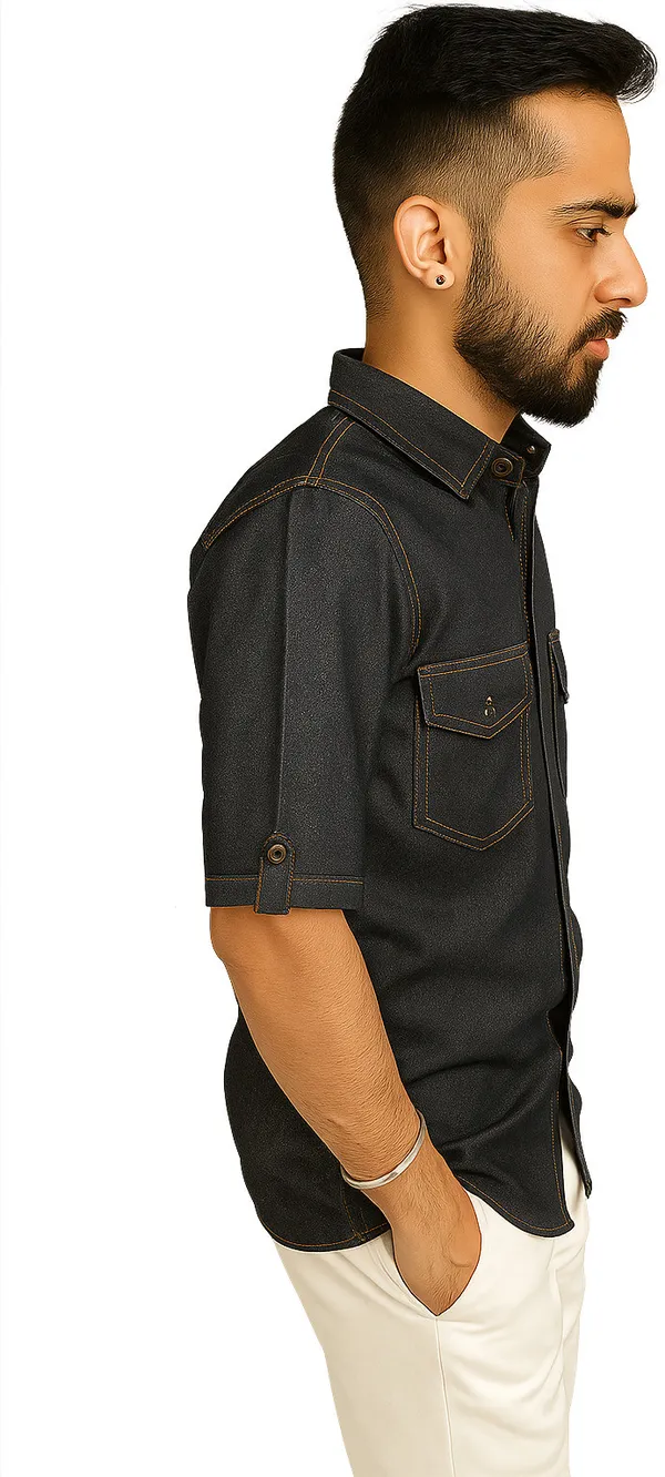 Black_Denim_Shirt_For_Men