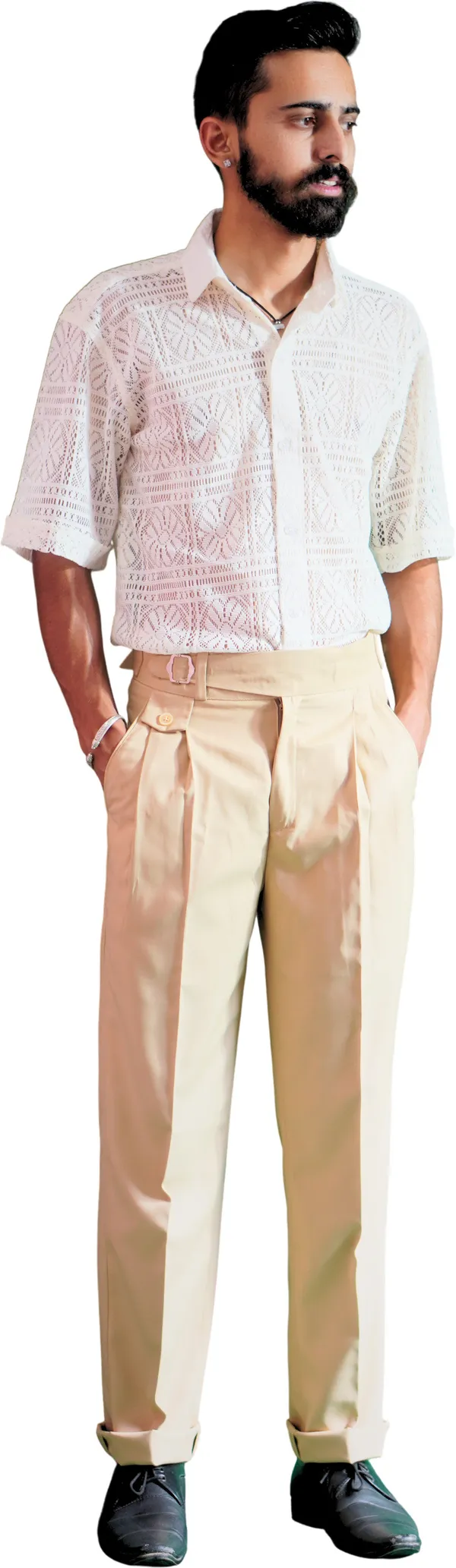 Beige_Polyester_Pant_For_Men