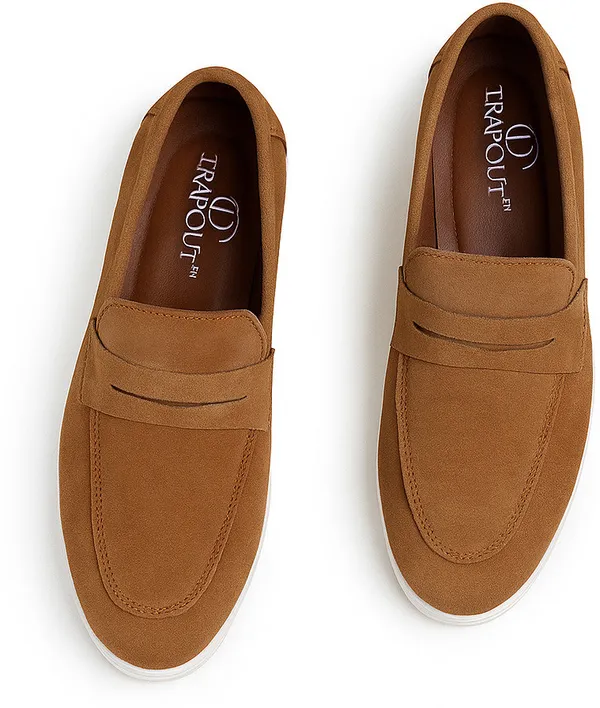 Tan_Suede_And_Leather_Shoes_For_Men