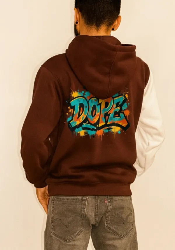 White_And_Brown_Cotton_Hoodie_For_Men