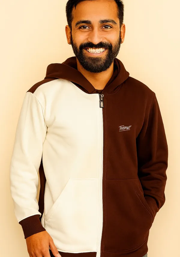 White_And_Brown_Cotton_Hoodie_For_Men