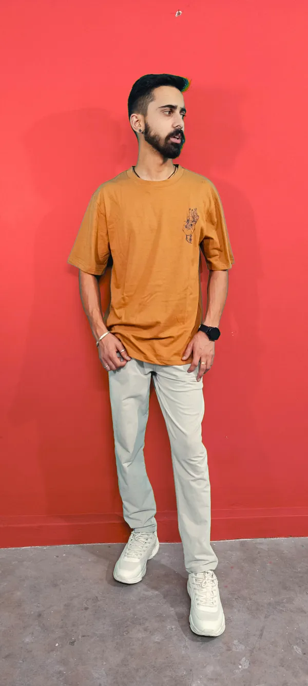 Yellow_Cotton_T-Shirt_For_Men