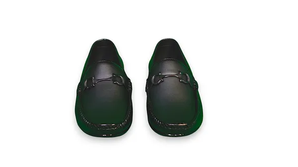 Black_Pu_And_Leather_Shoes_For_Men