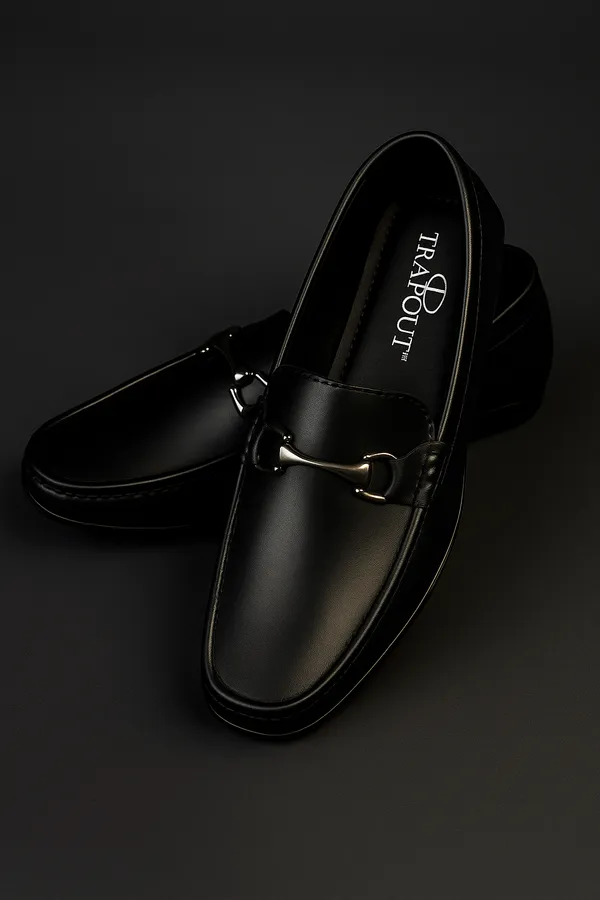 Black_Pu_And_Leather_Shoes_For_Men