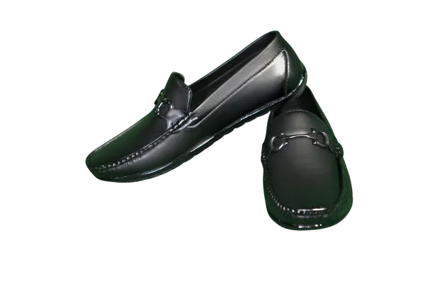 Black_Pu_And_Leather_Shoes_For_Men