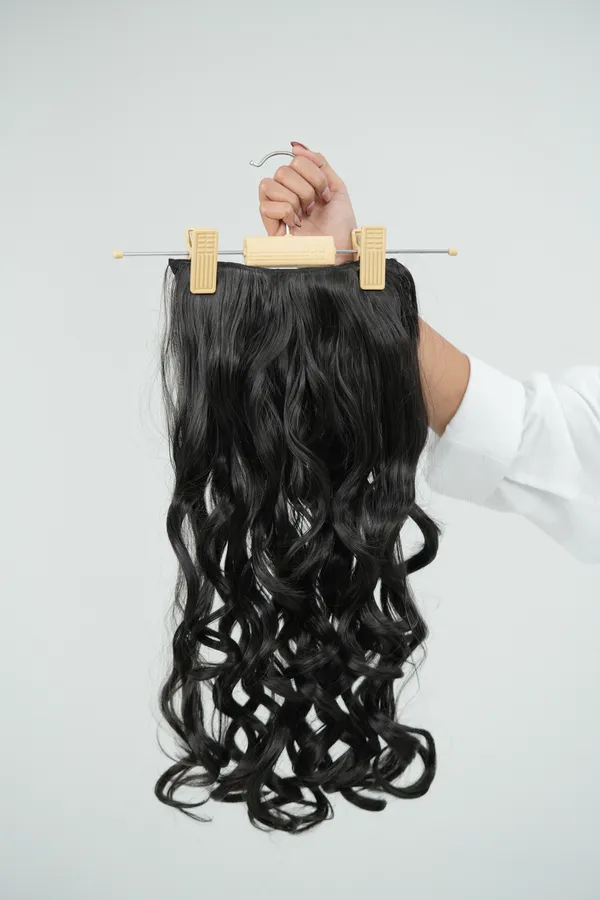 Dark_Brown_Synthetic_Hair_Extension_For_Women