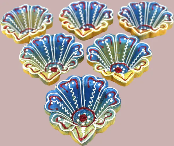 Pack_Of_12_Blue_Terracotta_Diya_Set