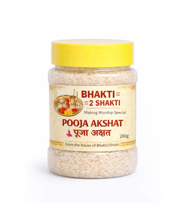 Bhakti2Shakti Bhakti2Shakti Pooja Akshat | Sacred Unbroken Rice for ...