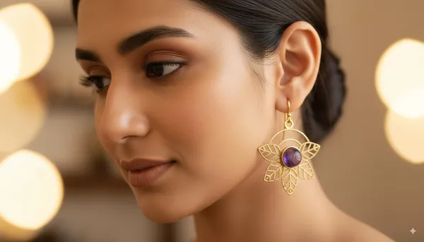 Amethyst_Leaves_Earrings