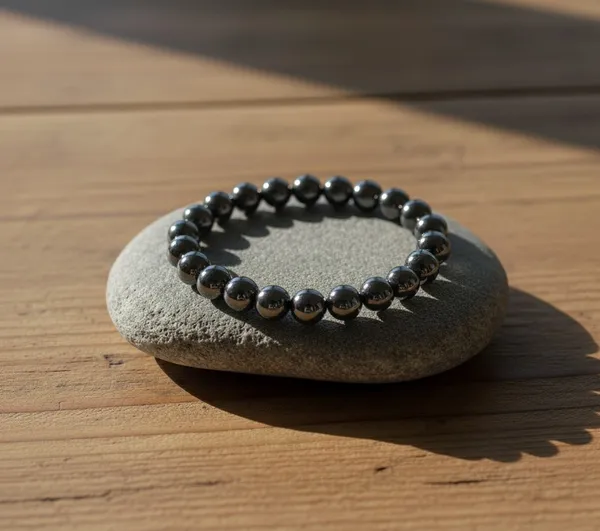 Hematite_Bracelet_for_Ground,_Protect_&_Empower