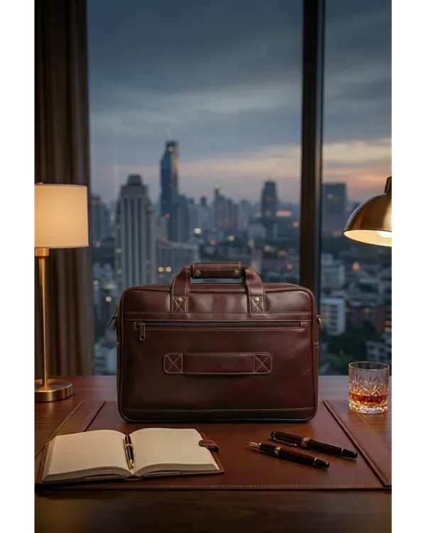Haricane__LIMITED_Edition_Executive_Classic_Brown_Leather_Office_&_Laptop_Bag