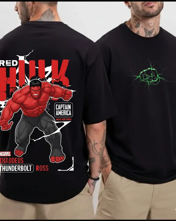Angery_Red_Hulk_Thunderbold_Black_Oversize_Tees