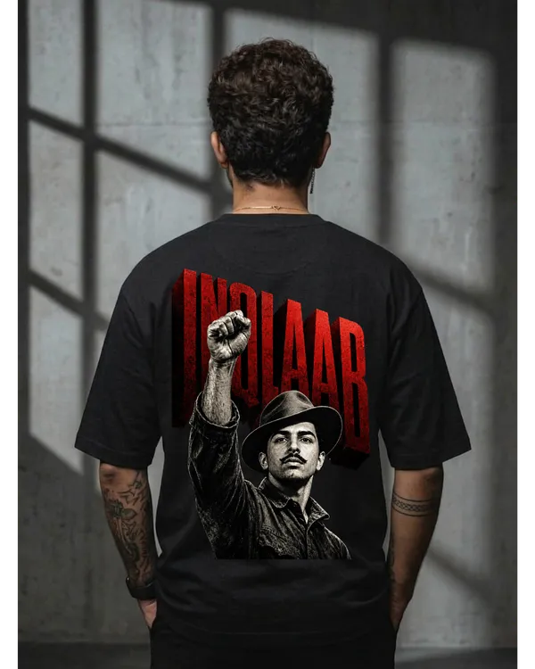 Bhagat_Singh_Inquilab_Edition_Oversize_Black_Tees