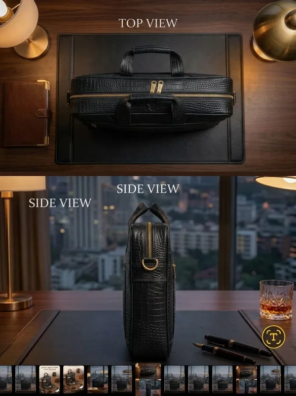 Black_Crocodile_Texture_Executive_Office_&_Laptop_Bag