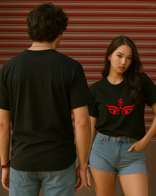 Durga_Puja___Black_Edition_oversize_Tees