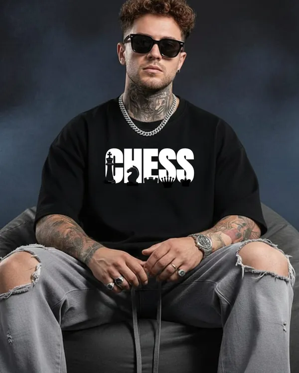 Chess_power_edition_oversize_Black_Tees