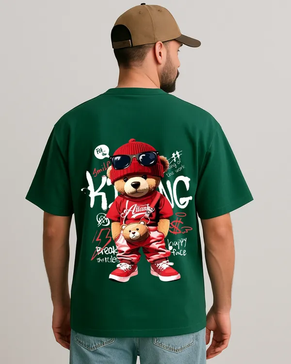 Chill_Vibe_Bear_Edition_Bottle_Green_Oversize_Tee