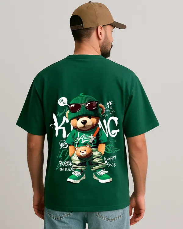 Chill_Vibe_Bear_Edition_Bottle_Green_Oversize_Tees