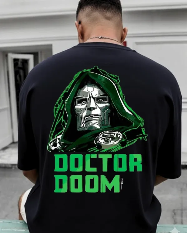 Doctor_Doom_Mask_Oversized_Black_T-Shirt