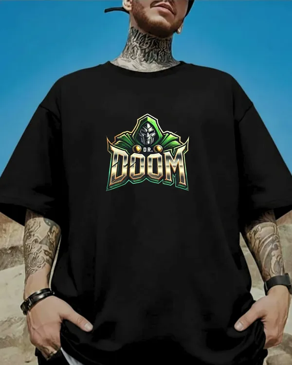 Doctor_Doom_Supreme_Oversized_Black_T-Shirt