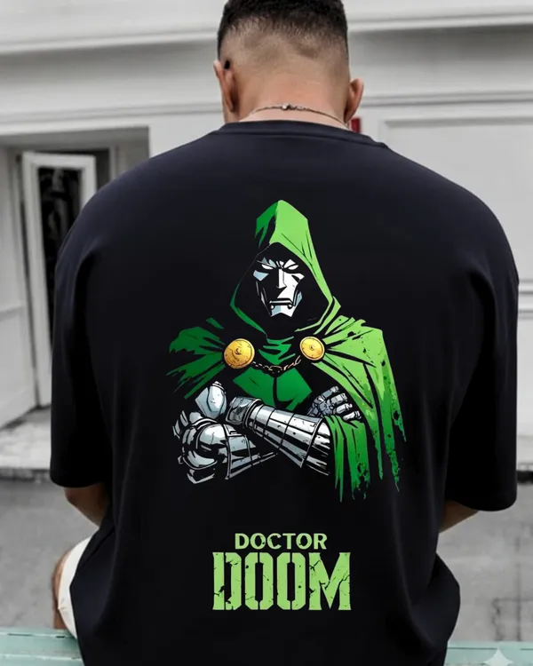 Doctor_Doom_Supreme_Oversized_Black_T-Shirt