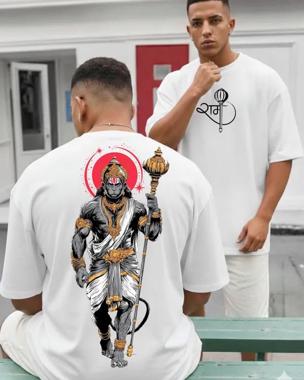 Gadda_Dhari_Hanuman_Oversize_White_Tees
