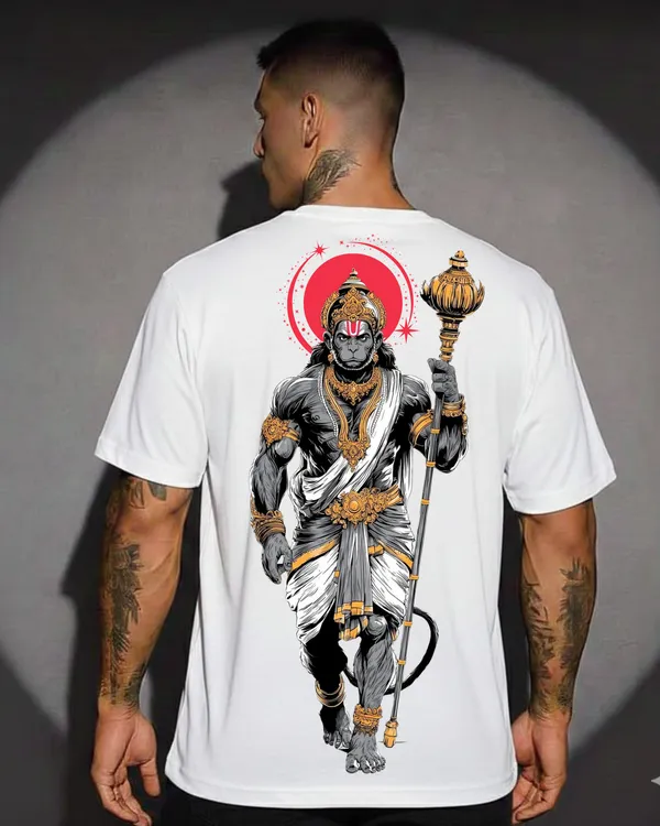 Gadda_Dhari_Hanuman_Oversize_White_Tees