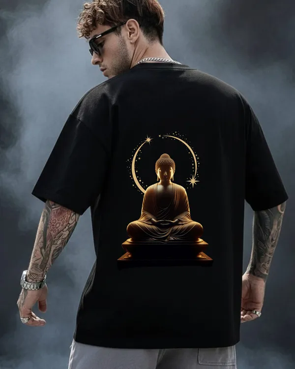Golden_Buddha_Celestial_Graphic_Black_Oversize_Tee