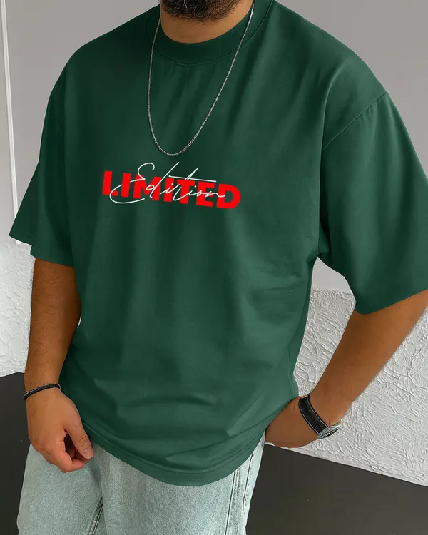 Make_Money_Not_Friend_Limited_edition_Bottle_green_Oversize_Tees