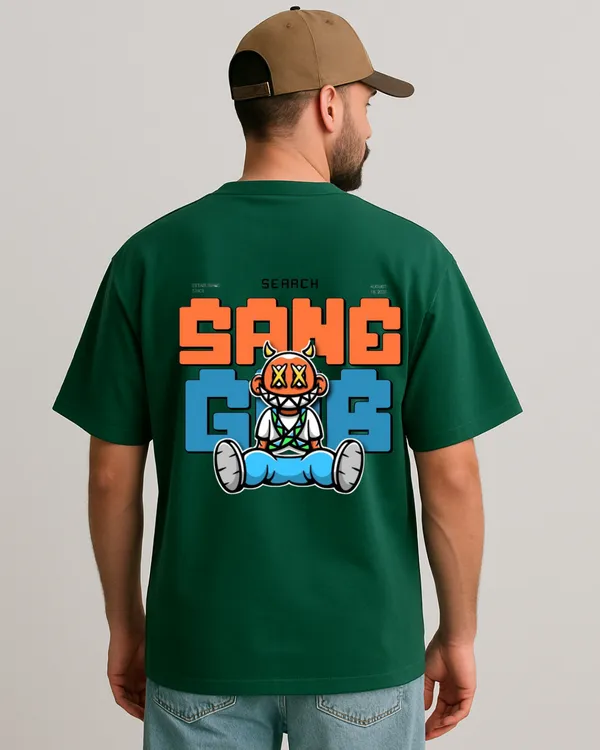 Street_Style_Bottle_Green__Oversize_Tshirt