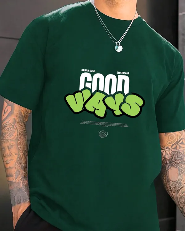 Vibe_Edition_Bottle_green_Oversize_Tshirt