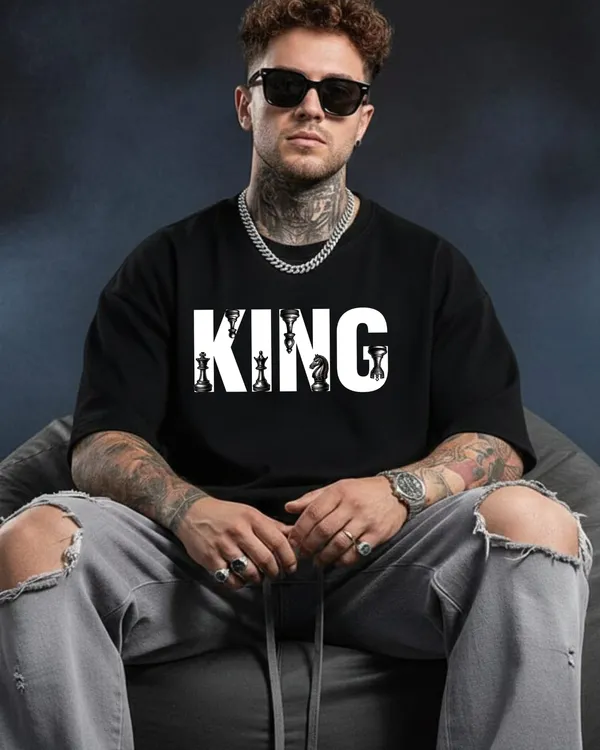 Chess_King_edition_oversize_Black_Tees