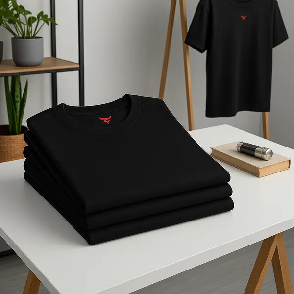 Black_Classic_Short_Sleeves_Round_Neck_T-Shirt