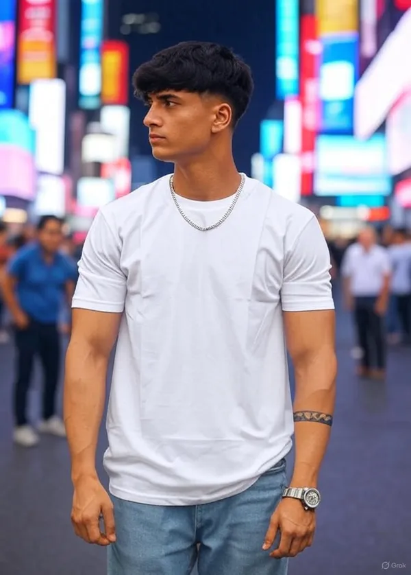White_Classic_Short_Sleeves_Round_Neck_T-Shirt