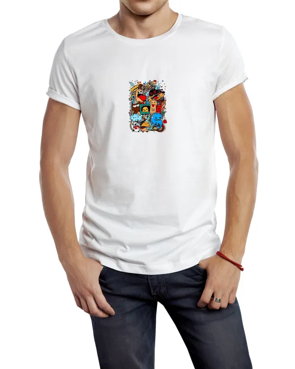 White_Doodle_Vibes_Wear_Your_Imagination_Oversize_Tee