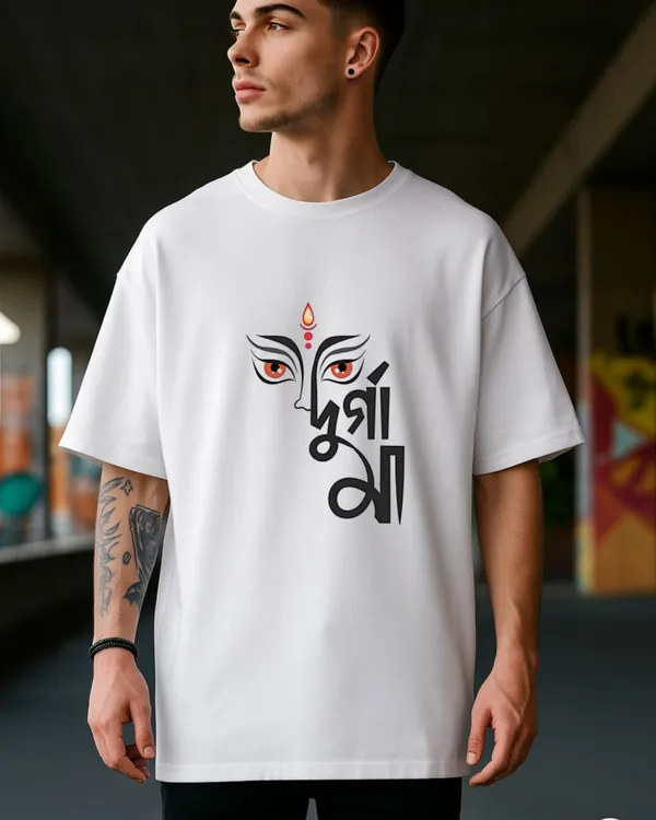 Durga_Puja_Edition_oversize_White_tees