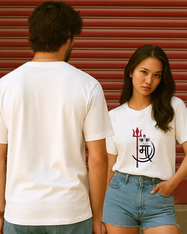 MAA'_Durga_Puja_Edition_OversizeWhite_Tees