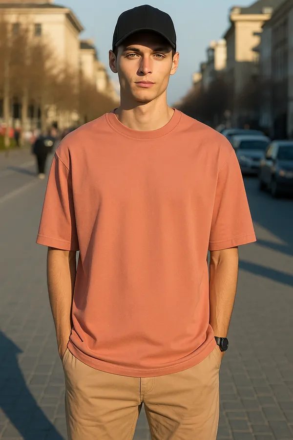 Pink_Dusty_Peach_Limited_Edition_Oversized_Plain_T-Shirt