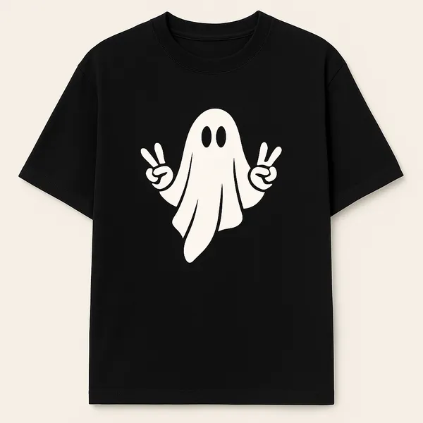 Black_Ghost_Vibes_Chill_Spirit,_Big_Peace_Oversize_Tee