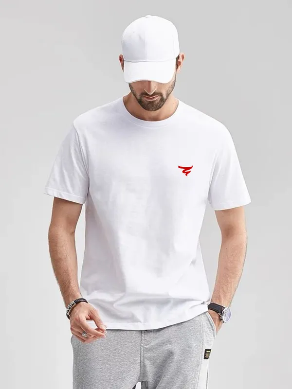 White_Signature_Short_Sleeves_Round_Neck_T-Shirt
