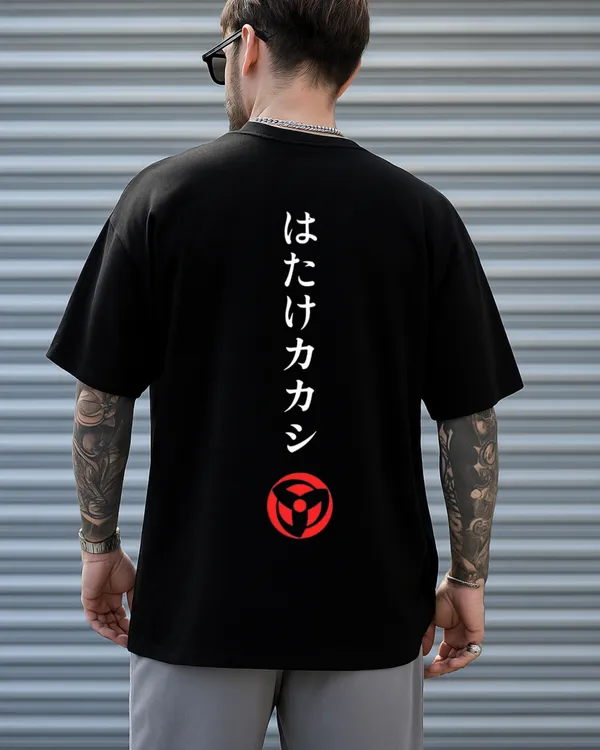 White_Hatake_Kakashi_Inspired_Oversize_Tee