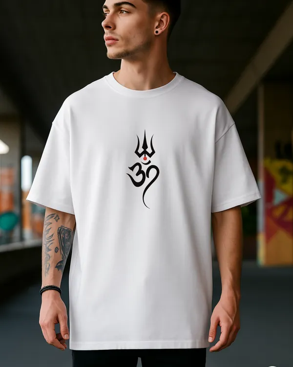 White_Calm_Nilkanth_Oversized_Printed_T-Shirt