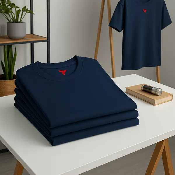 Navy_Classic_Short_Sleeves_Round_Neck_T-Shirt