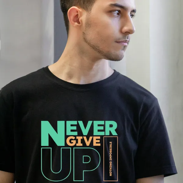 Black_Never_Give_Up_Motivation_In_Motion"_Oversize_Tee