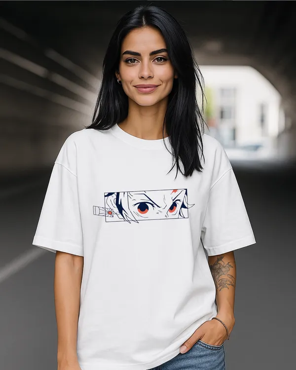 White_Nezuko_Oversized_Printed_T-Shirt